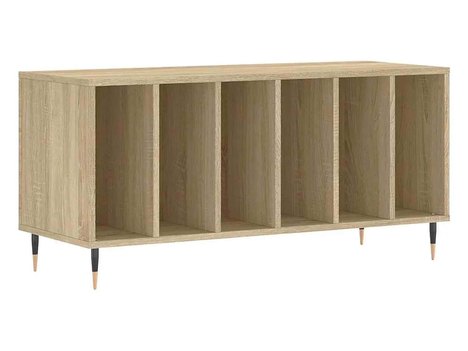 Móvel De Arrumação|vidaxl Armário p/ discos 100x38x48cm derivados madeira carvalho sonoma Natural claro