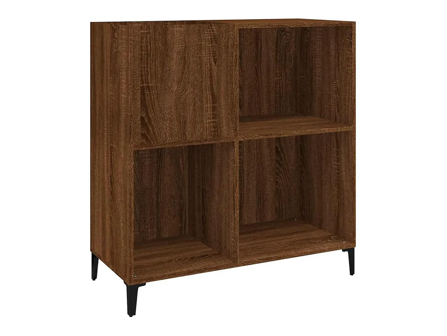 Hot vidaxl Armário p/ discos 84,5x38x89cm deriv. madeira carvalho castanho Natural claro