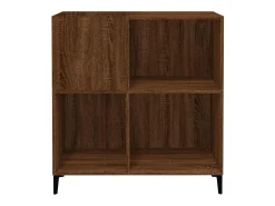 Hot vidaxl Armário p/ discos 84,5x38x89cm deriv. madeira carvalho castanho Natural claro