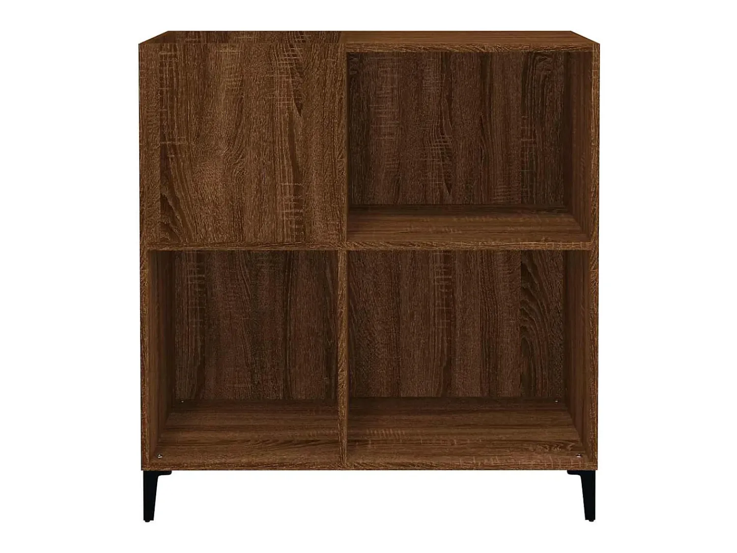 Hot vidaxl Armário p/ discos 84,5x38x89cm deriv. madeira carvalho castanho Natural claro