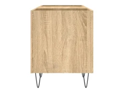 Móvel De Arrumação|vidaxl Armário p/ discos 121x38x48cm derivados madeira carvalho sonoma Castanho