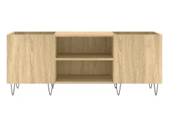 Móvel De Arrumação|vidaxl Armário p/ discos 121x38x48cm derivados madeira carvalho sonoma Castanho