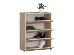 Discount Akord Armário para Calçados com 4 Portas Rebatíveis 60cm - Carvalho Sonoma Natural claro