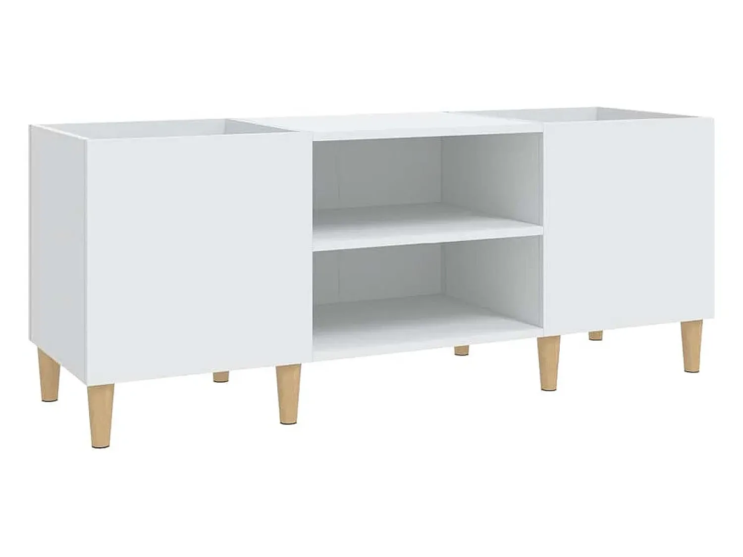 Sale vidaxl Armário para discos 121x38x48 cm madeira projetada Branco