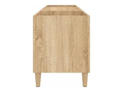 Móvel De Arrumação*vidaxl Armário para discos Carvalho Sonoma 121x38x48 cm Madeira projetada Castanho