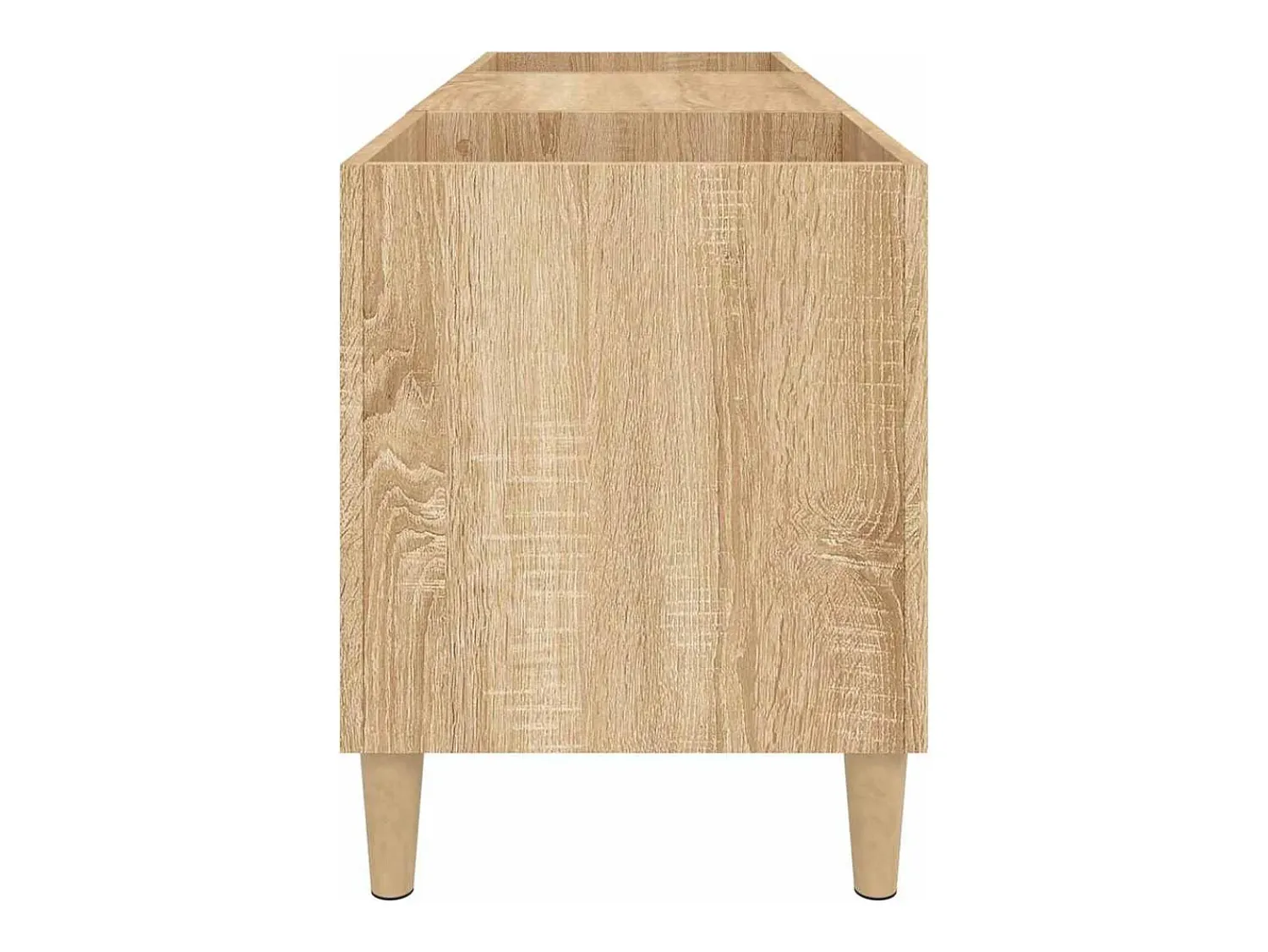 Móvel De Arrumação*vidaxl Armário para discos Carvalho Sonoma 121x38x48 cm Madeira projetada Castanho