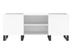 Móvel De Arrumação|vidaxl Armário para discos 121x38x48 cm derivados de madeira Branco
