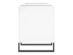 Móvel De Arrumação|vidaxl Armário para discos 121x38x48 cm derivados de madeira Branco