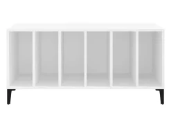 Discount vidaxl Armário para discos 100x38x48 cm derivados de madeira Branco