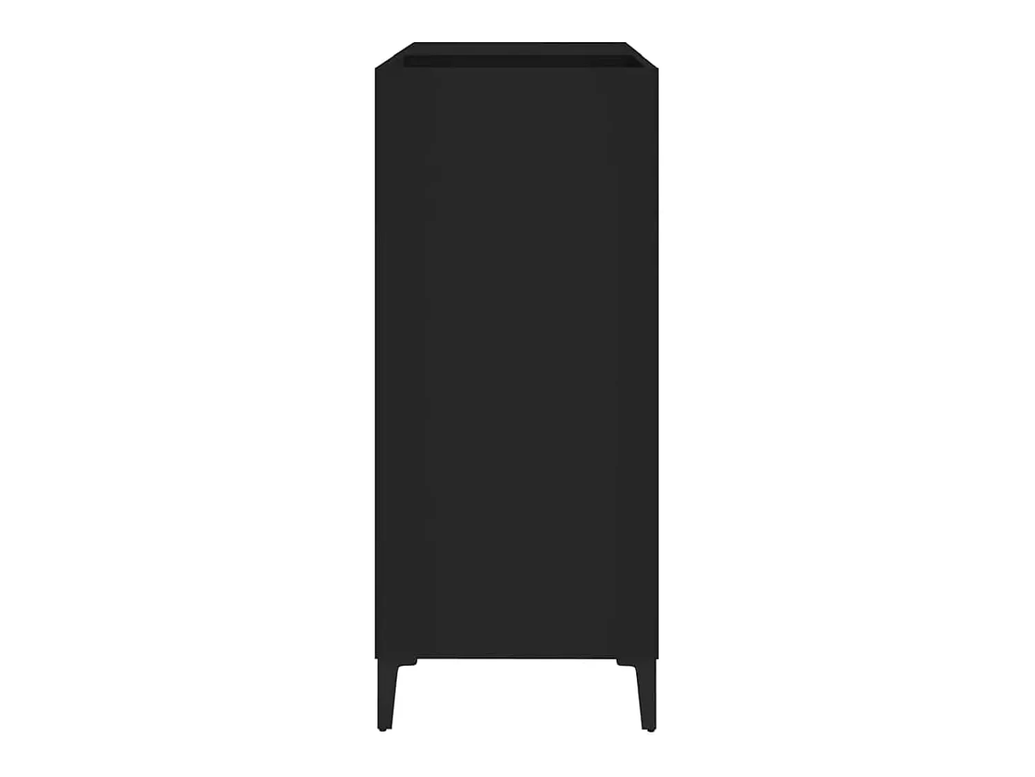 Móvel De Arrumação|vidaxl Armário para discos 84,5x38x89 cm derivados de madeira Preto