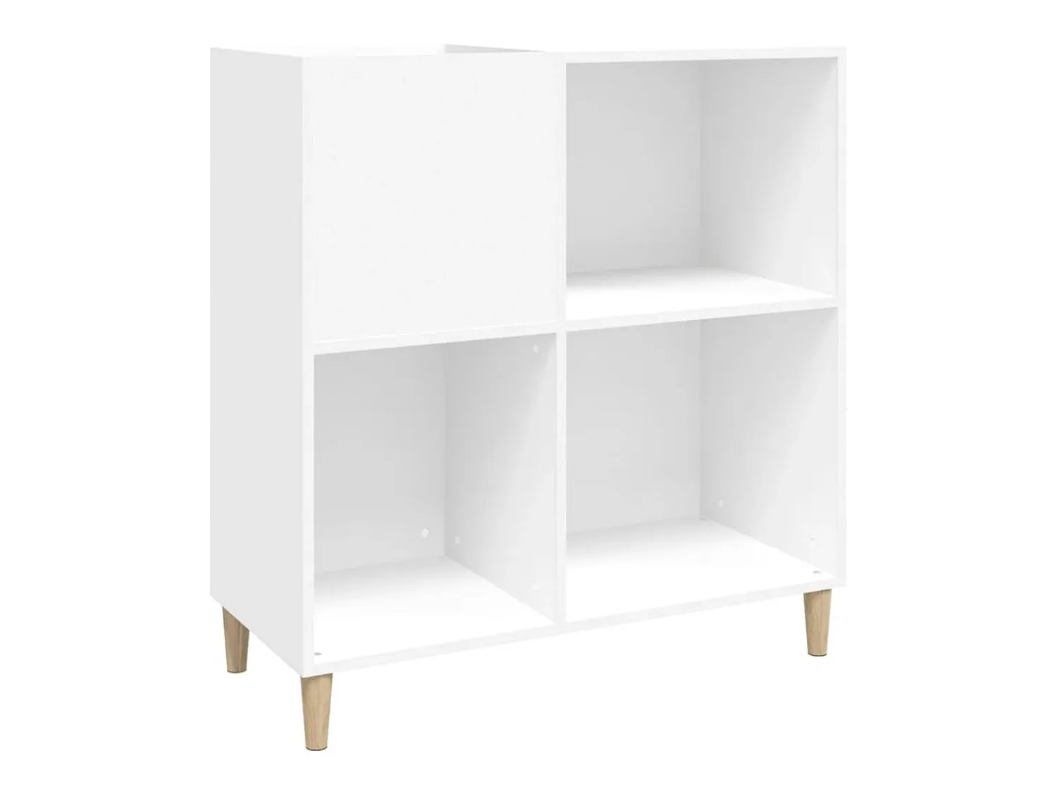 vidaxl Armário para discos 84,5x38x89 cm derivados de madeira Branco