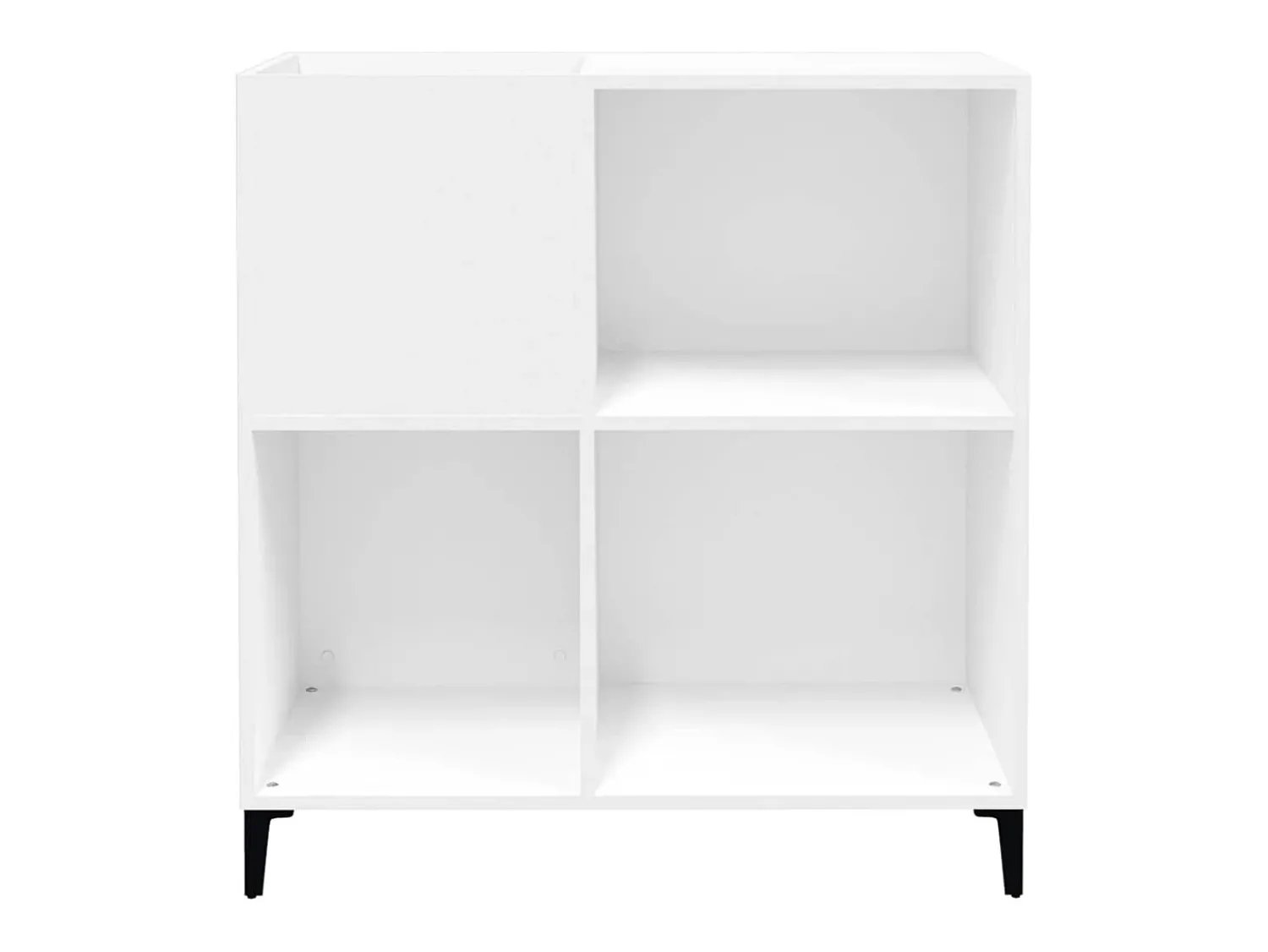 Móvel De Arrumação*vidaxl Armário para discos 84,5x38x89 cm derivados de madeira Branco