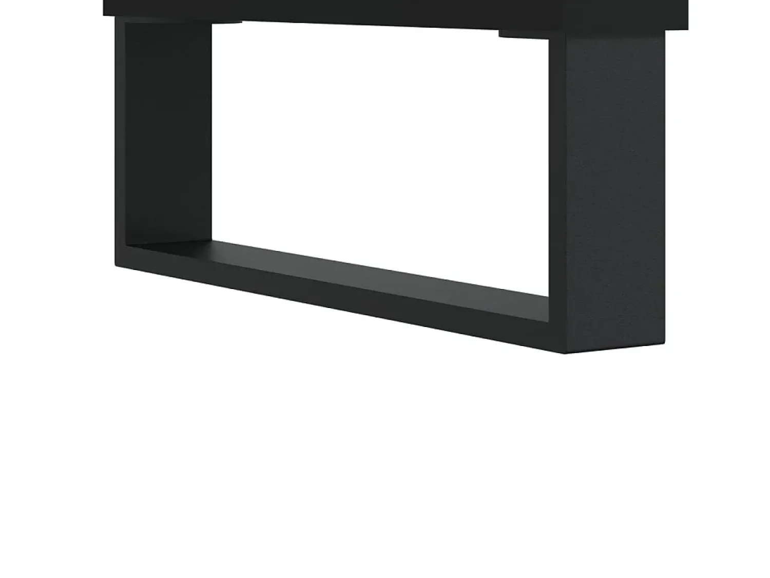 vidaxl Armário para discos 121x38x48 cm derivados de madeira Preto