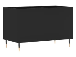 New vidaxl Armário para discos 74,5x38x48 cm derivados de madeira Preto