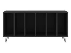 Móvel De Arrumação|vidaxl Armário para discos 100x38x48 cm derivados de madeira Preto