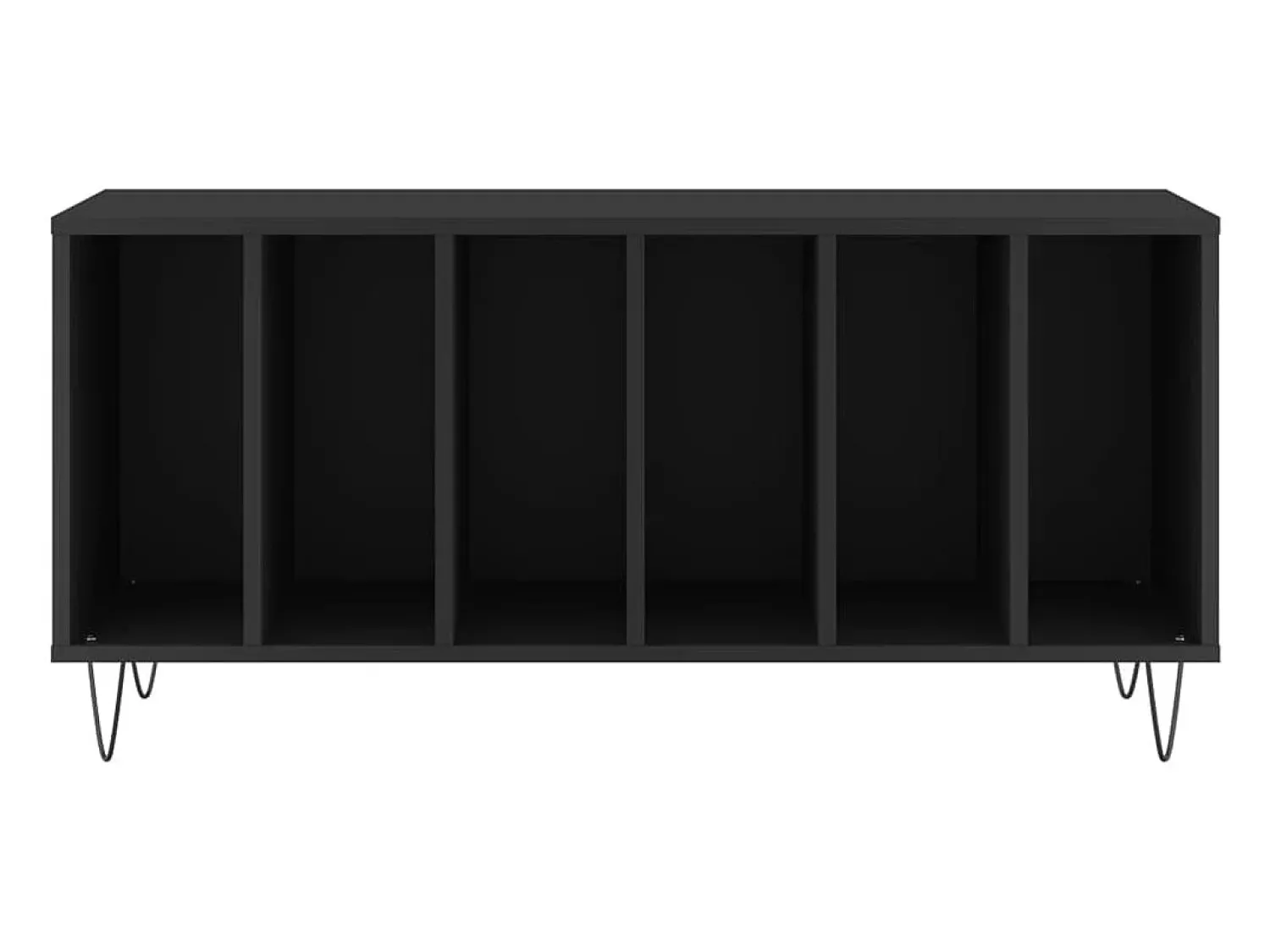 Móvel De Arrumação|vidaxl Armário para discos 100x38x48 cm derivados de madeira Preto