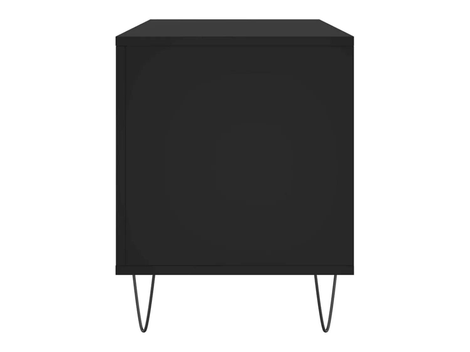Móvel De Arrumação|vidaxl Armário para discos 100x38x48 cm derivados de madeira Preto