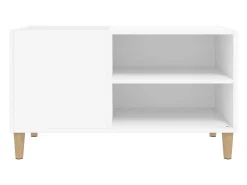 Móvel De Arrumação*vidaxl Armário para discos 84,5x38x48 cm derivados de madeira Branco