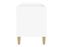 Móvel De Arrumação*vidaxl Armário para discos 84,5x38x48 cm derivados de madeira Branco