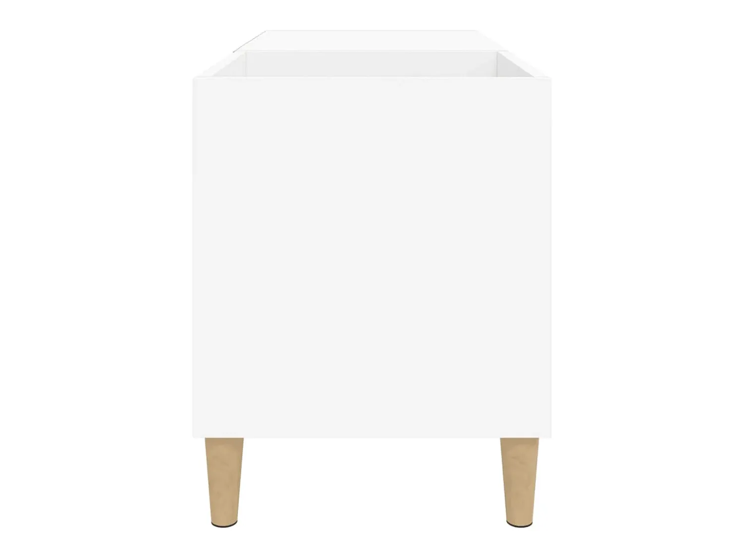Móvel De Arrumação*vidaxl Armário para discos 84,5x38x48 cm derivados de madeira Branco