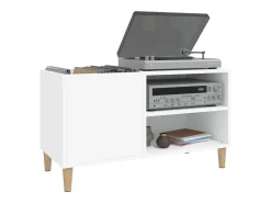 Móvel De Arrumação*vidaxl Armário para discos 84,5x38x48 cm derivados de madeira Branco