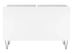 Móvel De Arrumação*vidaxl Armário para discos 74,5x38x48 cm derivados de madeira Branco