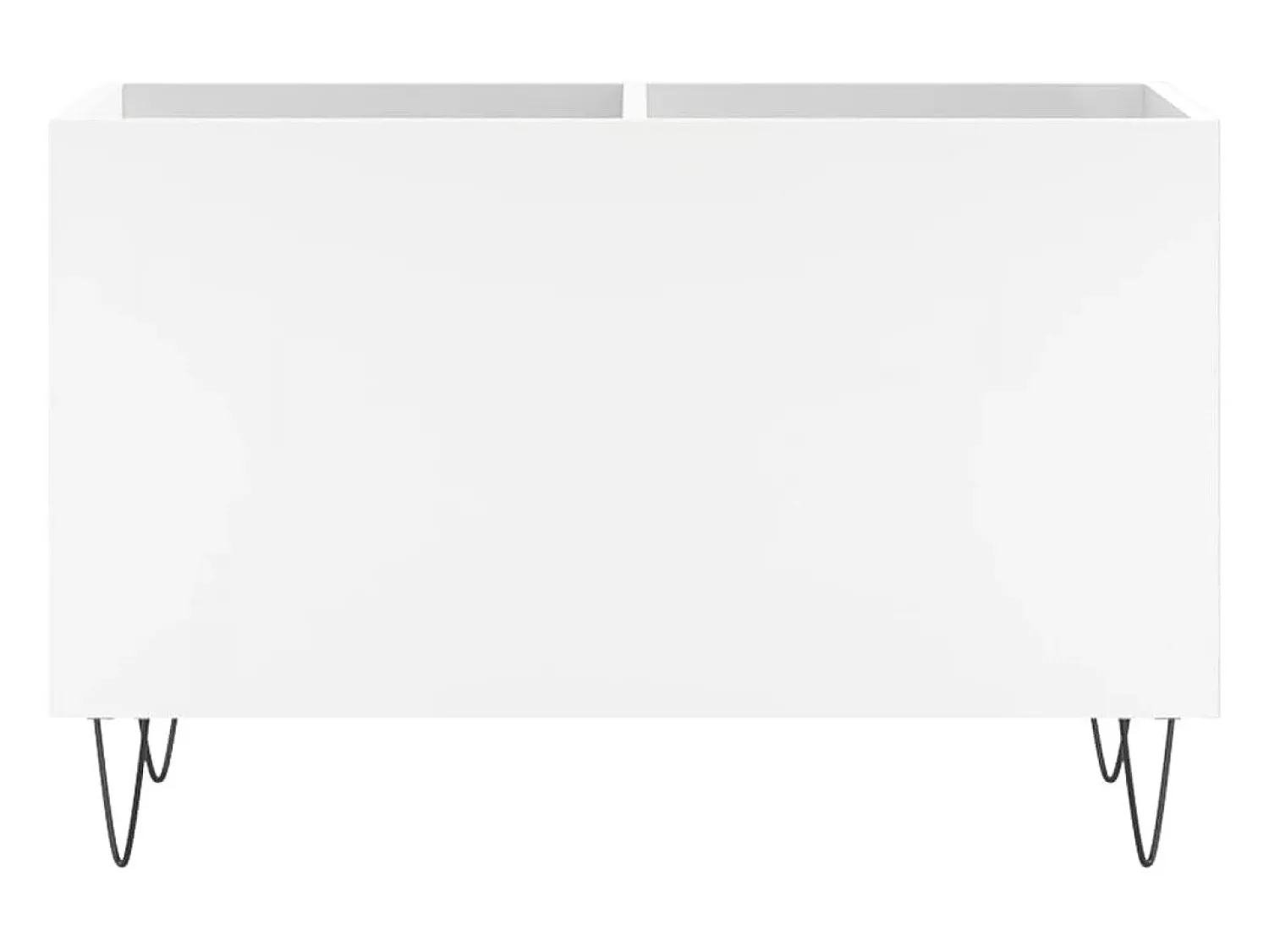 Móvel De Arrumação*vidaxl Armário para discos 74,5x38x48 cm derivados de madeira Branco