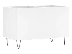 Móvel De Arrumação*vidaxl Armário para discos 74,5x38x48 cm derivados de madeira Branco