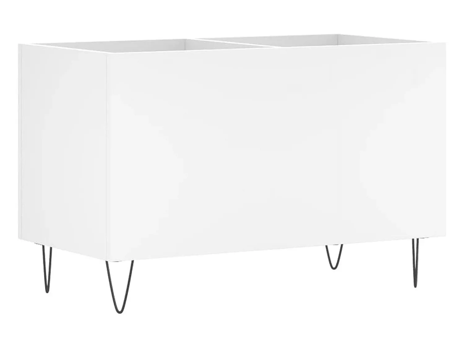 Móvel De Arrumação*vidaxl Armário para discos 74,5x38x48 cm derivados de madeira Branco