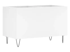 Móvel De Arrumação*vidaxl Armário para discos 74,5x38x48 cm derivados de madeira Branco