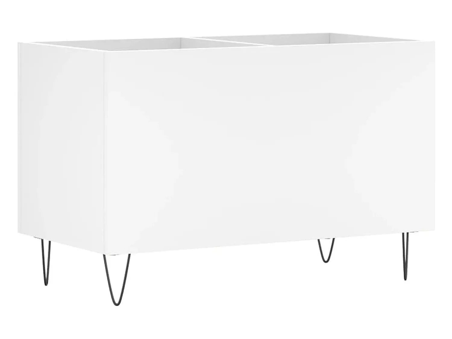 Móvel De Arrumação*vidaxl Armário para discos 74,5x38x48 cm derivados de madeira Branco