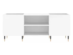 Móvel De Arrumação*vidaxl Armário para discos 121x38x48 cm derivados de madeira Branco