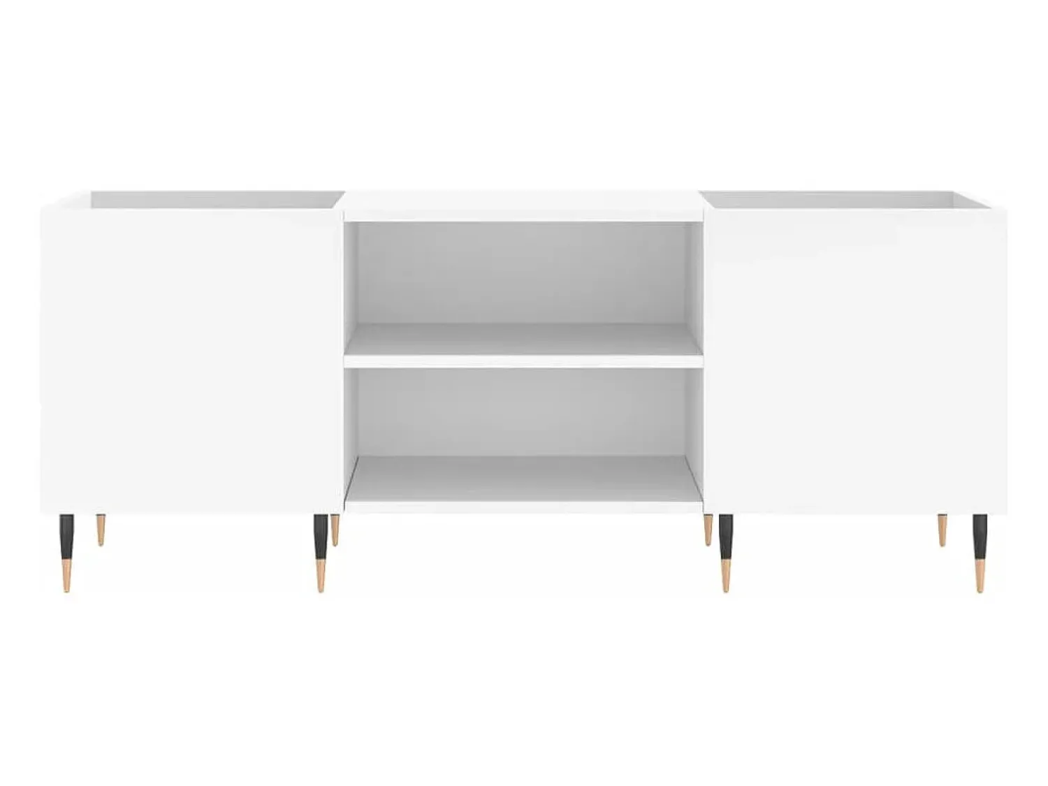 Móvel De Arrumação*vidaxl Armário para discos 121x38x48 cm derivados de madeira Branco