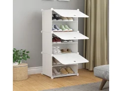 ARMÁRIO PARA SAPATOS ARMÁRIO MODULAR GUARDA-ROUPA ESTANTE MODERNA Branco
