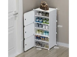 ARMÁRIO PARA SAPATOS ARMÁRIO MODULAR GUARDA-ROUPA ESTANTE MODERNA Branco