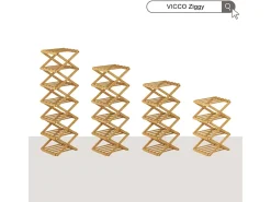 Móvel De Arrumação|Sapateira|Vicco Armário para sapatos bambu 26x26.5x52 ziggy Natural claro
