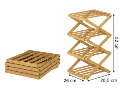 Móvel De Arrumação|Sapateira|Vicco Armário para sapatos bambu 26x26.5x52 ziggy Natural claro