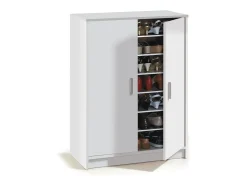 Calicosy Armário para sapatos Basic de 2 portas e 6 prateleiras de armazenamento - - L101 cm^ Móvel De Arrumação|Sapateira
