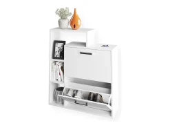 Móvel De Arrumação|Sapateira|Vicco Armário para sapatos 24.5x80x90 orlando Branco