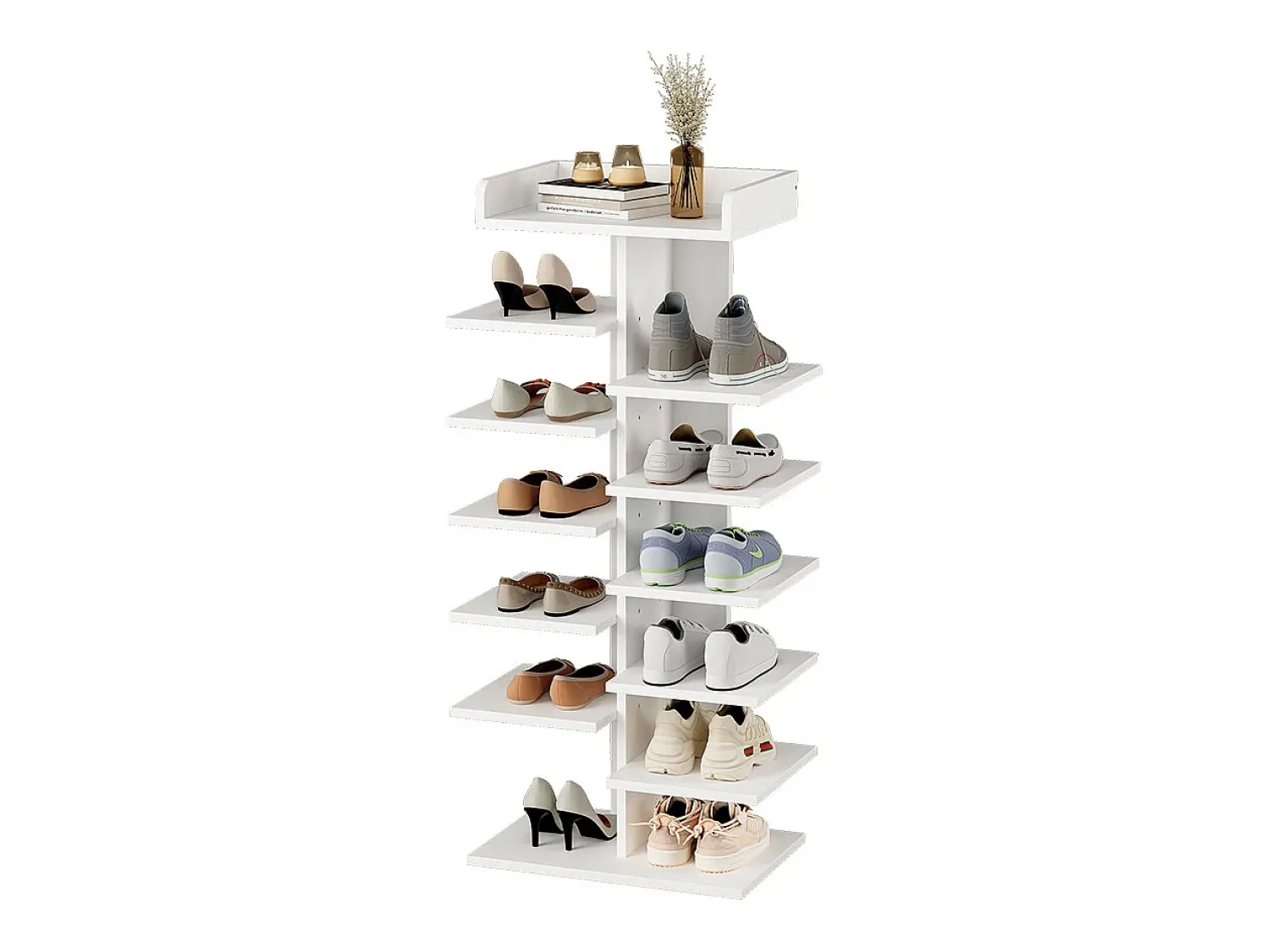Móvel De Arrumação|Sapateira|Vicco Armário para sapatos 45x30x114 stepy Branco