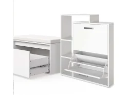 Móvel De Arrumação|Sapateira|Vicco Armário para sapatos 80x39x90 orlando Branco