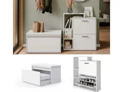 Móvel De Arrumação|Sapateira|Vicco Armário para sapatos 80x39x90 orlando Branco