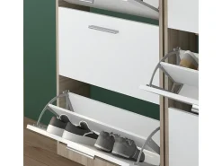 New Vicco Armário para sapatos /sonoma 59x22x169.5 gizmo Branco