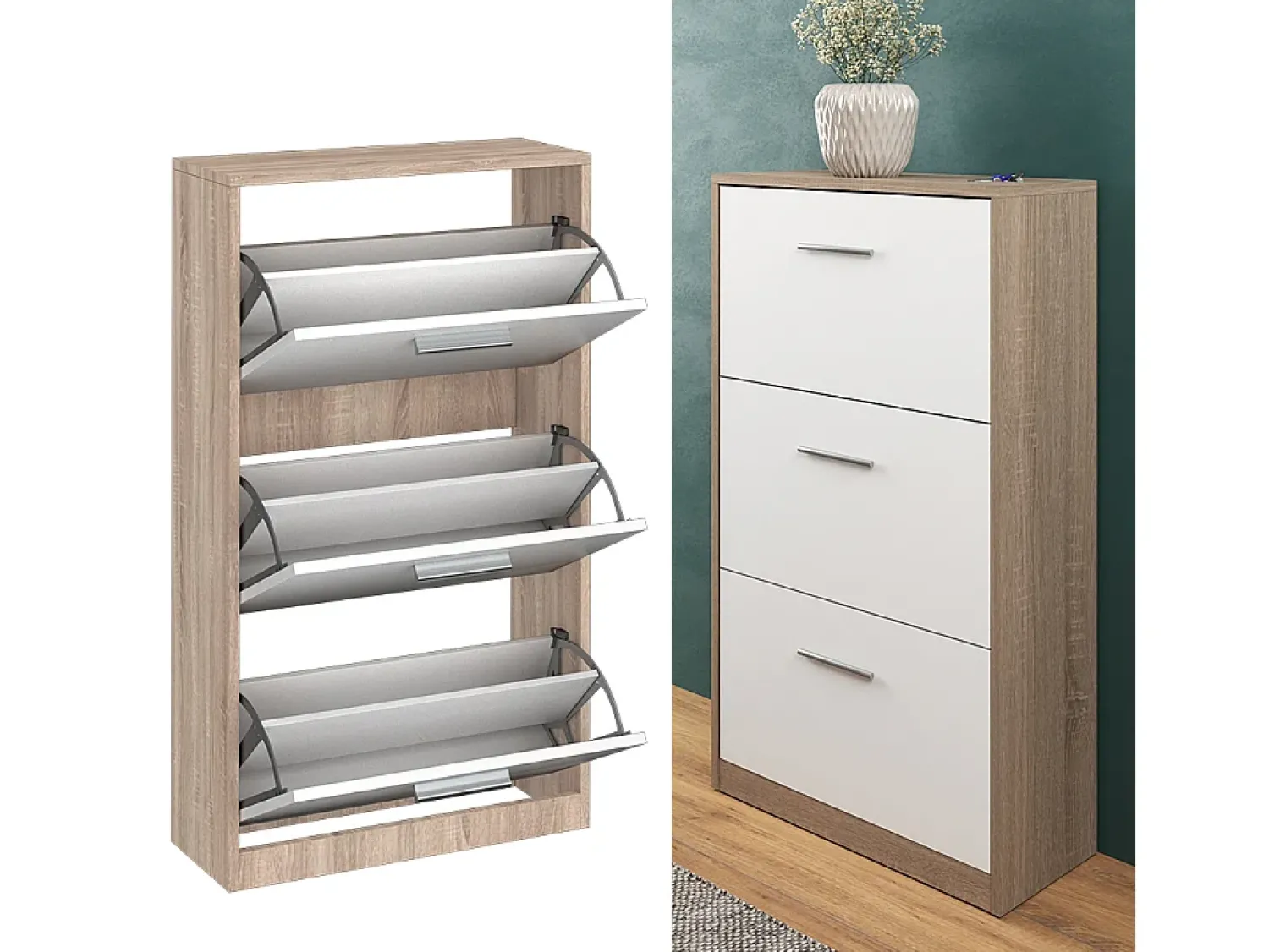 Vicco Armário para sapatos /sonoma 59x22x105 gizmo^ Móvel De Arrumação|Sapateira