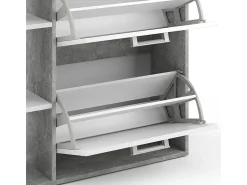 Discount Vicco Armário para sapatos /concreto 24.5x80x90 orlando Branco