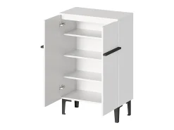 Móvel De Arrumação|Sapateira*Hauss Spole Armário para sapatos com 2 portas - prateleiras ajustáveis ​​​​60 × 34,5 x 95 cm Branco