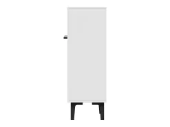 Móvel De Arrumação|Sapateira*Hauss Spole Armário para sapatos com 2 portas - prateleiras ajustáveis 60 × 34,5 x 95 cm Branco