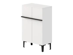 Móvel De Arrumação|Sapateira*Hauss Spole Armário para sapatos com 2 portas - prateleiras ajustáveis 60 × 34,5 x 95 cm Branco
