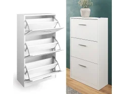 Móvel De Arrumação|Sapateira*Vicco Armário para sapatos 59x22x105 gizmo Branco