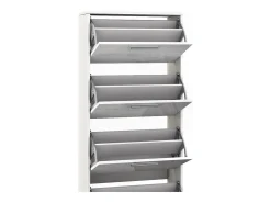 New Vicco Armário para sapatos alto brilho 59x22x169.5 gizmo Branco